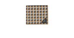 Prada Pattern Wallet, Leather, White/Yellow/Black, B, 3*